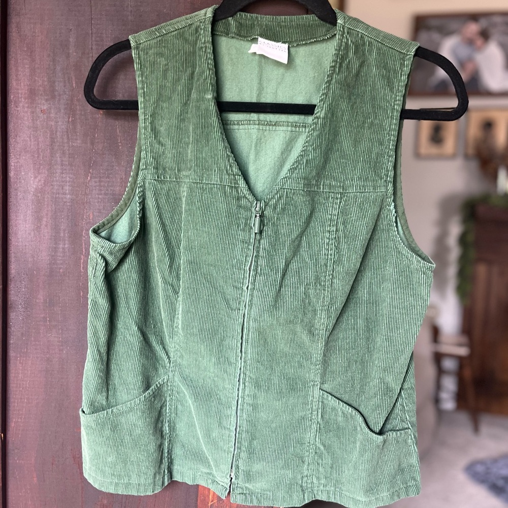 Jantzen Green Corduroy Vest